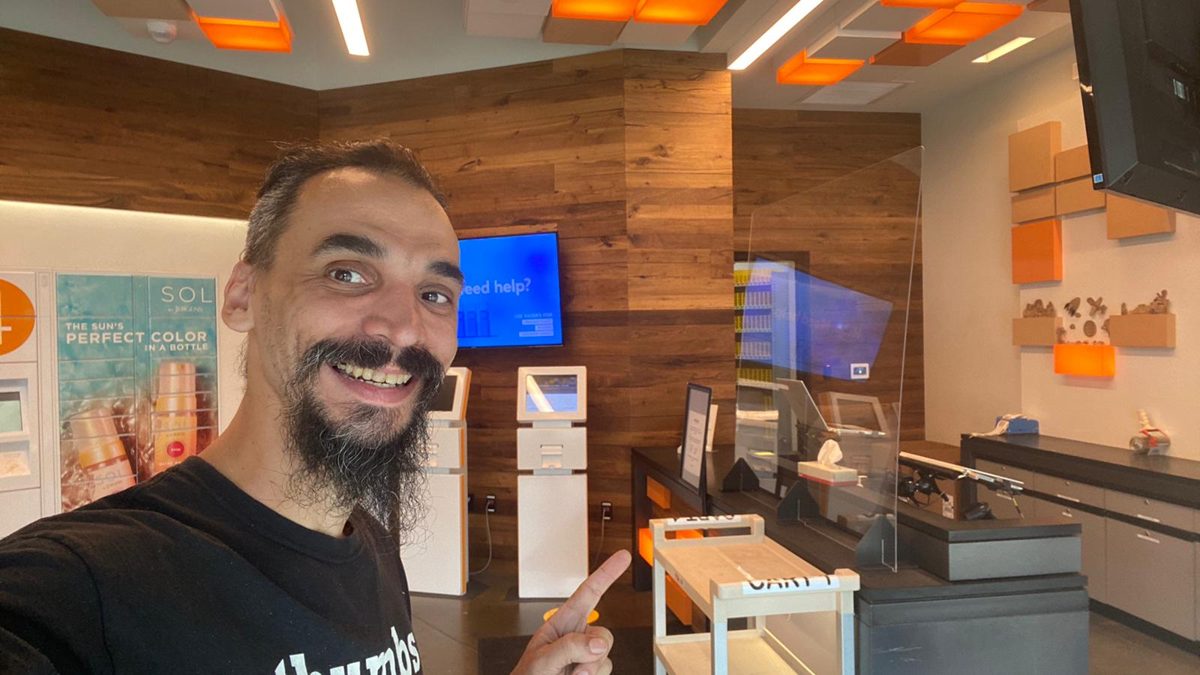Gabriel at a business surveillance camera job